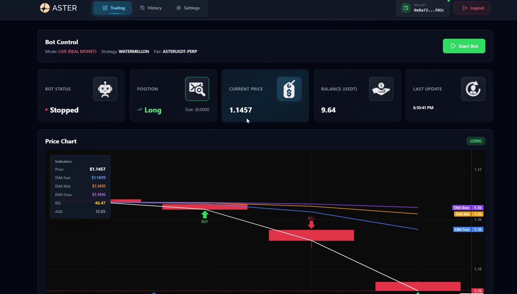 AsterDEX trading bot